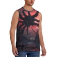 thumbnail image 2 of Balery Giant Monster Over City Men's Sleeveless Muscle Shirts Workout Tank Top, Moisture Wicking, Odor Protection-Small, 2 of 8