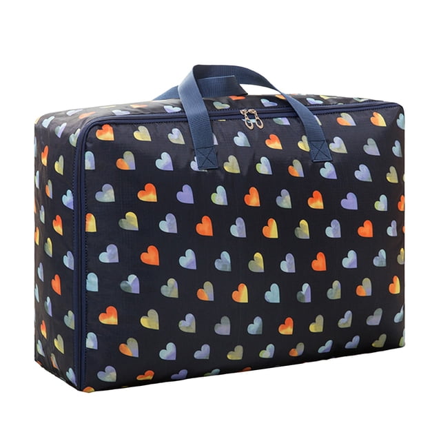 Travel Storage Bag Multi Functional Pull Rod Waterproof Foldable Extra Large Handbag Clothes Moving Luggage Storage Bag