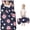 Pioneer Flower Floral Print Pattern-3, variant on Pioneer Flower Floral Print Pattern Toddler Nap Mat for Teens Preschool Daycare, Teens Sleeping Mat Bag, Toddler Sleeping Bag with Pillow