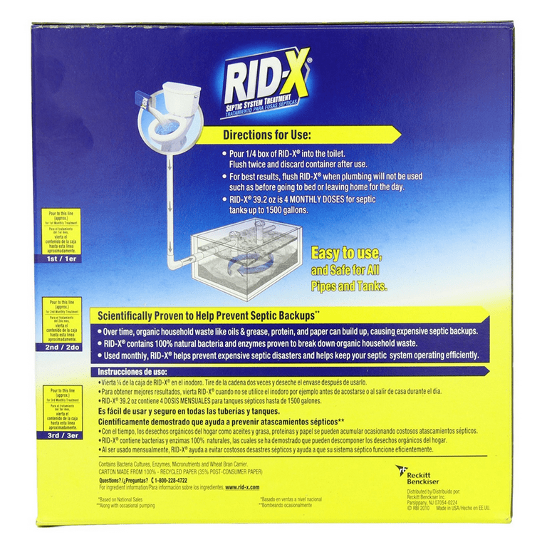 Ridx Professional Septic Treatment For Septic Systems Month Supply Factory Store www
