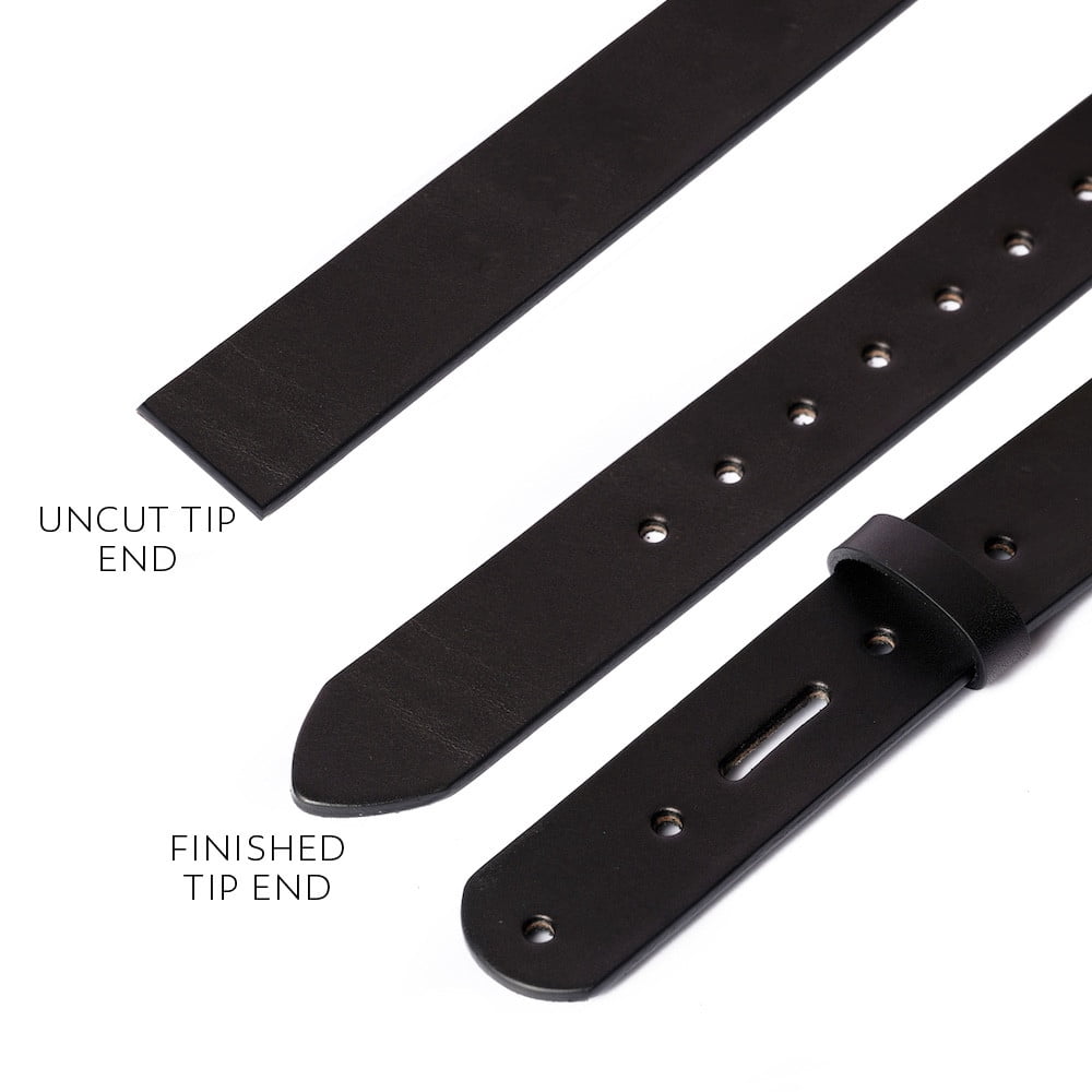 Wickett & Craig Finished Leather Belt, English Bridle, Black