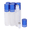 Blue, variant on Beauticom High Quality 10 ml 1/3 oz Frosted Blue Glass Stainless Steel Roller Bottles with Frosted Silver Metal Caps, 6 Bottles Pack