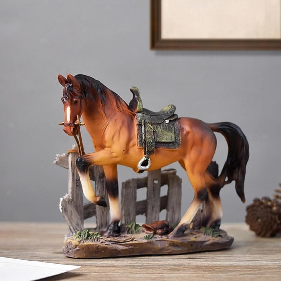 Horse Statue Decorative Figurine Collection Table Centerpiece Desktop Ornament