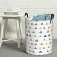 thumbnail image 6 of Bingfone Color Ships Waterproof Foldable Laundry Hamper Bucket with Handles for Storage Bin,Clothes Hamper (Medium ), 6 of 6