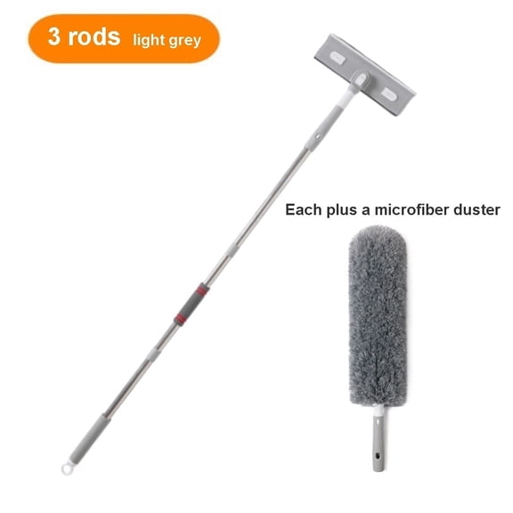 Window Squeegee Cleaner 2 in 1 Shower Squeegee Cleaning Tool Kit Window Washing Equipment for Car Glass Indoor Outdoor