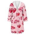 thumbnail image 4 of MEICHEN Plush Robes for Women Casual and Comfortable Long Sleeved Colorful Printed Ladies' Bathrobe Womens Robes, 4 of 5