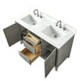 thumbnail image 6 of Vanity Art 54" Bathroom Vanity with Sinks and Engineered Marble Top, Freestanding Storage Cabinet with 2 Drawers, 2 Shelves and 1 Flip Down Tray, 6 of 10