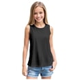 thumbnail image 1 of DXOUPM Camisoles pour Filles Légères à Col Rond Sans Manches Chemise Ample Vacances Sorties, 1 of 3