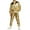 Gold#9527, variant on Mens Tracksuits Solid Color Shiny Zip Jacket Pants 2Pcs Carnival Performance Sets Fashion Party Show Outfits Set