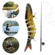 thumbnail image 4 of Cebo Pesca Artificial Señuelo Multiarticulado 8 Segmentos para Trucha Lubina, 4 of 9
