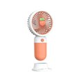 thumbnail image 3 of 2-in-1 USB Rechargeable Handheld Mini Fan with Detachable Base & Phone Holder, 3 Speed 300mAh Quiet Pocket Portable Fan for Travel Camping Office Summer Gift, 3 of 5