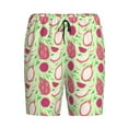 thumbnail image 3 of Picia Dragon Fruit 1 Pajama Shorts for Men, Men's Pajama Bottoms, Sleepwear,Short Pajama Pants-Small, 3 of 9