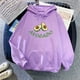 thumbnail image 2 of Gibobby Sudadera mujer, Cómodo Sudadera Dama Color Negro Jaspe para Mujer,ligeras, con bolsillo(Morado,XG), 2 of 3