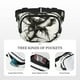 thumbnail image 5 of Fotbe Black And White Rose Cangurera Cuadrada con Estampado de Doble Capa, Bolsa de Cintura Ajustable Mini para Hombres y Mujeres, 5 of 9