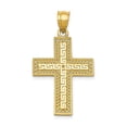 thumbnail image 3 of 14K Yellow Gold Greek Filigree Cross Pendant, 3 of 5