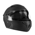 thumbnail image 1 of Casco Abatible de Motocicleta Onof MH516 Luz LED Trasera Doble Visor Certificación DOT Negro Mate, 1 of 9