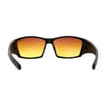 thumbnail image 3 of Xloop HD Lens Wrap Around Biker Style Sport Sunglasses Shiny Black, 3 of 4