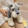 thumbnail image 6 of Kawaii Schnauzer Dog Plush Toy Small Soft Simulation Stuffed Animal Toys For Boys Cute Photo Props Girls Birthday Gift, 6 of 7