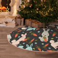 thumbnail image 5 of Balery Rabbit Is Eating Carrots Printed Christmas Tree Skirt , Merry Christmas Party Christmas Tree Decoration,Adjustable Tree Skirt-30", 5 of 6