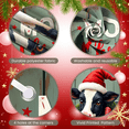thumbnail image 5 of Decorative Design Christmas Banner with Red Car and Golden Retrievers for Holiday Celebration Winter Festive Event, 5 of 5