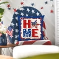 thumbnail image 6 of JoyMoreHome 4th of July Pillow Covers 18x18 Inch,Patriotic Red White Blue Outdoor Throw Pillow Covers,Independence Memorial Day USA Flag Linen Fourth of July Cushion Case for Couch Decor, 6 of 6