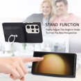 thumbnail image 4 of SaniMore for Samsung Galaxy S23 Ultra (6.8" 2023) Wallet Case, Cash Pocket 360° Rotating Metal Holder Kickstand PU Leather Shockproof TPU Card Slots Magnetic Car Mount Wear-resistant Shell, Black, 4 of 13