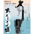 thumbnail image 6 of NFJOY 2 in 1 Phone Holders for Car Cup Holder with Adjustable Base, Holders for Car Cupholder, No Shaking 360° Flexible Neck Phone Mount for All 4-7” Smartphone, 6 of 7