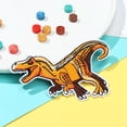 thumbnail image 6 of Clothes Badges Embroidered Iron On Patch Dinosaur Embroidery Patches Clothes Sticker Animals 9, 6 of 8