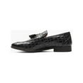 thumbnail image 6 of Stacy Adams Franz Moc Toe Tassel Slip On Shoes Croco Leather Black 25624-001, 6 of 8