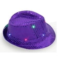 thumbnail image 1 of Up To $10 Baseball Caps Multi-color Hat Fancy Led Sequin Colorful Light Dance Dress Flashing Up Unisex Baseball Caps, 1 of 2