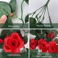 thumbnail image 4 of RECUTMS Artificial Red Hanging Plants Flowers 3.3Ft Plants Vine 2Pcs for Indoor and Outdoor Decoration, 4 of 9
