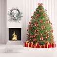 thumbnail image 4 of Christmas Wreaths for Front Door Silver Xmas Door Wreath with Bow Berries Pine Cones for Outdoor Indoor Christmas Decorations, 4 of 8