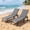 Dark gray, variant on 2pack Outdoor Lounge Chair, Adjustable Patio Reclining Chaise with Textilene Fabric, Pool Lounge Chair for Patio, Garden, Poolside & Balcony