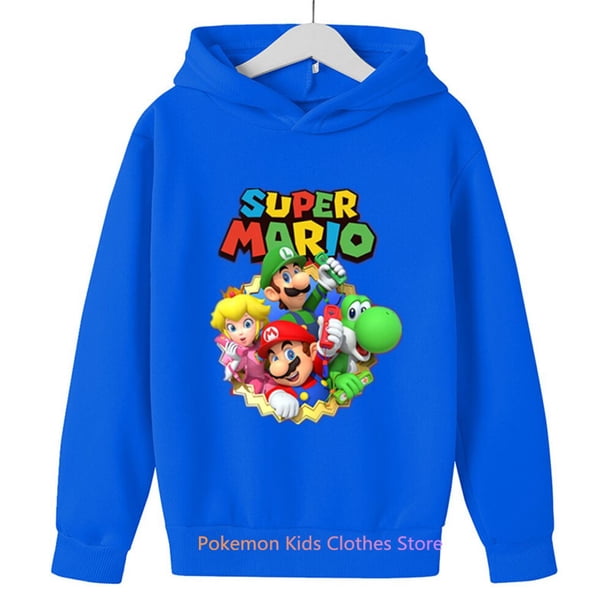 Suéter con estampado de Super Mario Bros para niños, ropa de otoño para bebés, jersey para niños y niñas de 3 a 12 años qym unisex