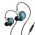 thumbnail image 1 of Auriculares con cable Auriculares portátiles de cable largo de 3,5 mm Auriculares para correr Teléfono inteligente Llamada Audio Ergonómico Azul con micrófono Inevent EL005462-04B, 1 of 7