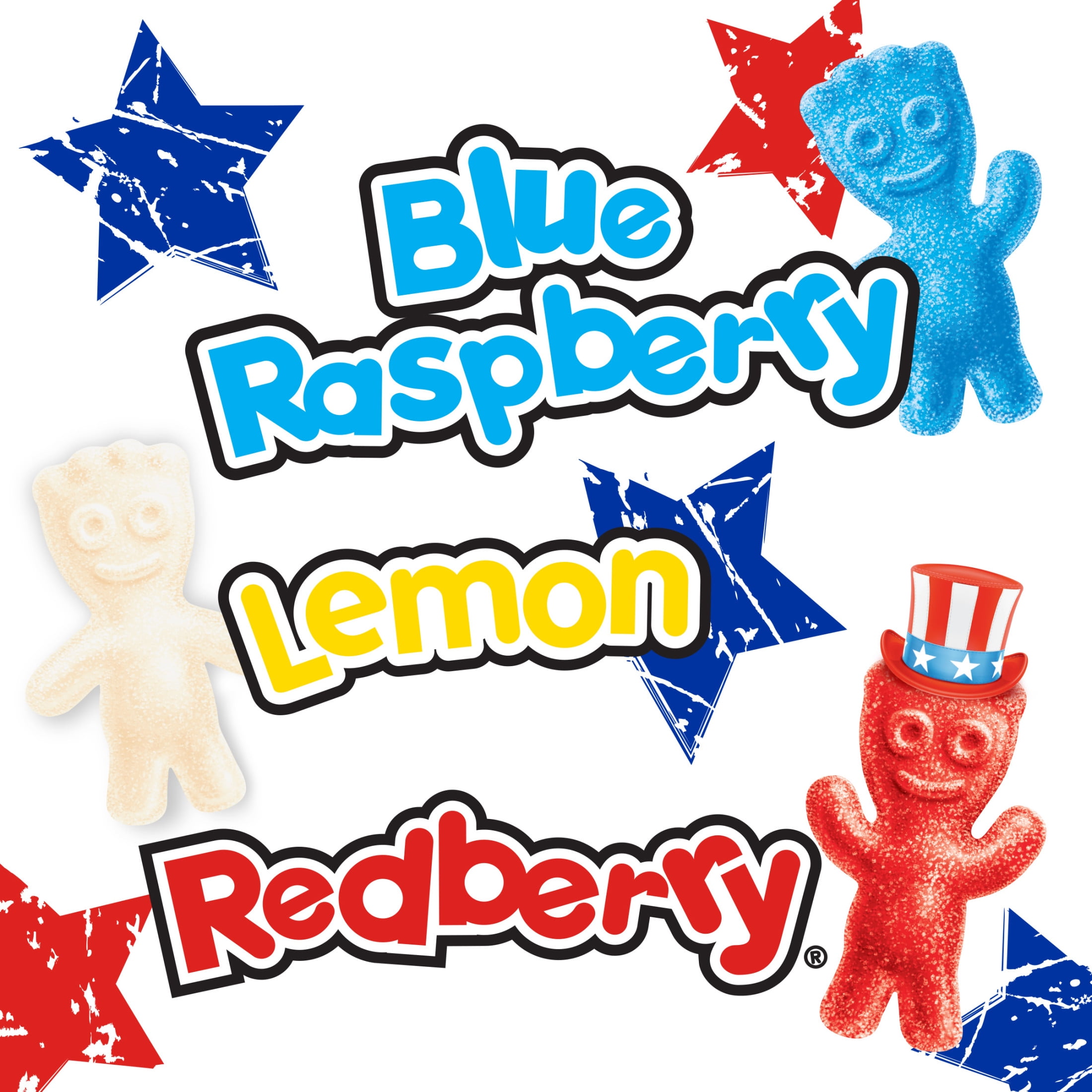 SOUR PATCH KIDS Red, White & Blue Soft & Chewy Gummy Candy, Bulk Candy, 1.8 lb