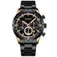 thumbnail image 1 of 8355 Reloj de lujo clásico de cuarzo para hombre Reloj 3ATM Impermeable Estuche grande Reloj gr CURREN Reloj de los hombres, 1 of 7