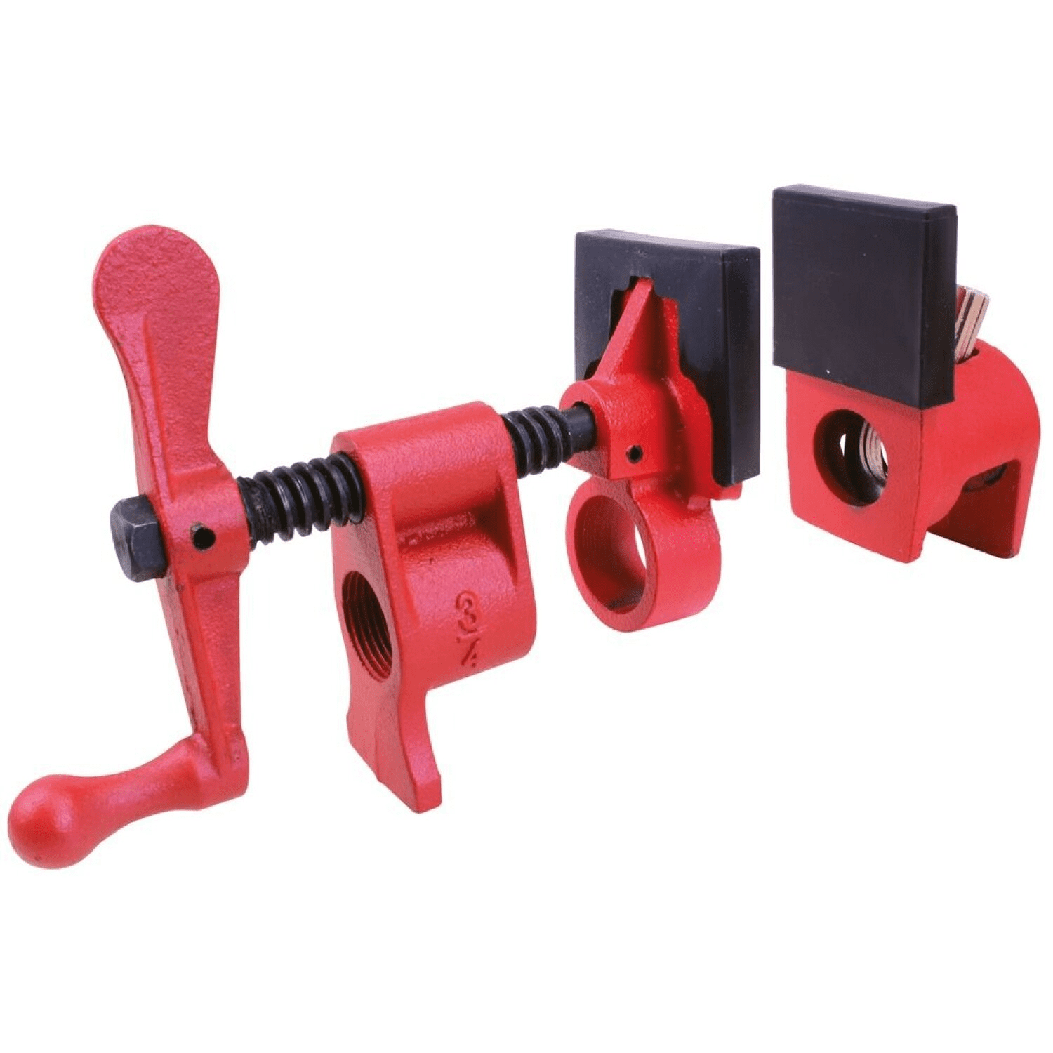 Bessey Bar Clamp, Cast Iron Handle and 1 1/2 in Throat Depth PC12-2