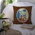 thumbnail image 3 of Carolines Treasures 7068PW1414 Lady with Her Boxer Fabric Decorative Pillow, 3 of 4