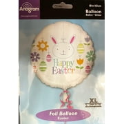 Happy Easter Bunny 18 Inch Foil Mylar Balloon [17295]