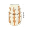 thumbnail image 3 of Honmine Colorful Striped Dog Fleece Sweater Stretchy Pullover Soft Warm Dog Cold Weather Coat for Small Dogs Cats with Leash Ring Puppy Yorkie Chihuahua Fall Winter Clothes, 3 of 6