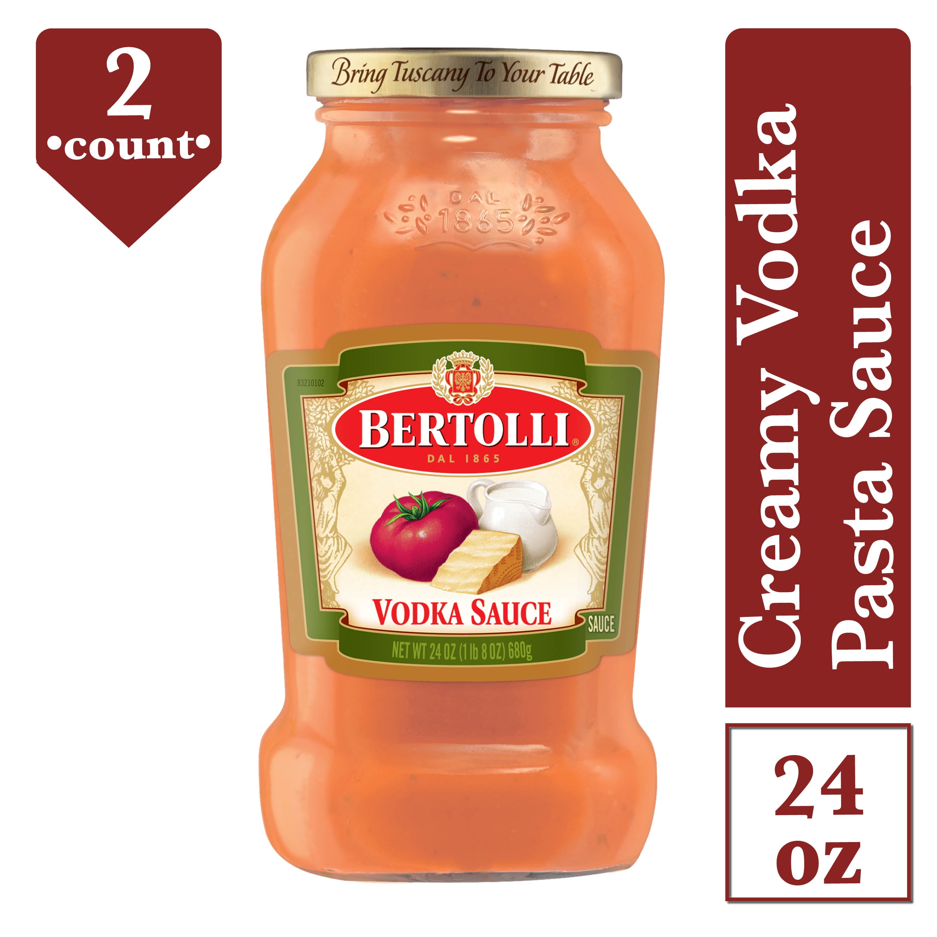 2 Pack Bertolli Vodka Pasta Sauce 24 Oz Walmart Com Walmart Com