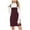 Wine, variant on Dezsed Women's Corduroy Overall Dress Adjustable Strap Suspender Skirt A Line Cute Pinafore Bib Overall Mini Dress Skirt Black L