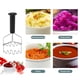 thumbnail image 3 of Yuarrent Triturador de patatas Ricer Mango antideslizante de acero inoxidable Trituradora de alimentos vegetales Lavable Hogar Hotel Comedor Bar Herramientas y accesorios para hornear Yuarrent HA078453-00, 3 of 6
