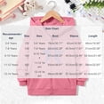 thumbnail image 3 of Vmberlty Kids Zip Up Hoodies Girl's Winter Small Print Fleece Lined Long Sleeve Hooded Zipper Sweatshirt Coats for 5-14 Years, 3 of 7