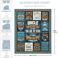 thumbnail image 4 of Uncle Gifts from Niece, Uncle Birthday Gifts, Gifts for Uncle Throw Blanket 50*60, Uncle Gifts from Nephew, Uncle Gifts, Best Uncle Gifts, Uncle Gifts for Christmas, Fathers Day Uncle Gifts Ideas, 4 of 6