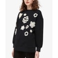 thumbnail image 4 of French Connection Womens Embellished Sweatshirt, Black, X-Small, 4 of 5