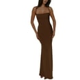 thumbnail image 2 of Michellecmm  Women's Bodycon Long Dress Spaghetti Strap Dress Backless Dress, 2 of 9