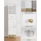 thumbnail image 4 of Gabinete de almacenamiento para baño, gabinete de piso de esquina con cajones y puertas, gabinete estrecho para papel higiénico, organizador de baño con estante ajustable, para espacios pequeños,, 4 of 8