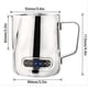 thumbnail image 2 of milk pitcher with thermometer for espresso, 2 of 4